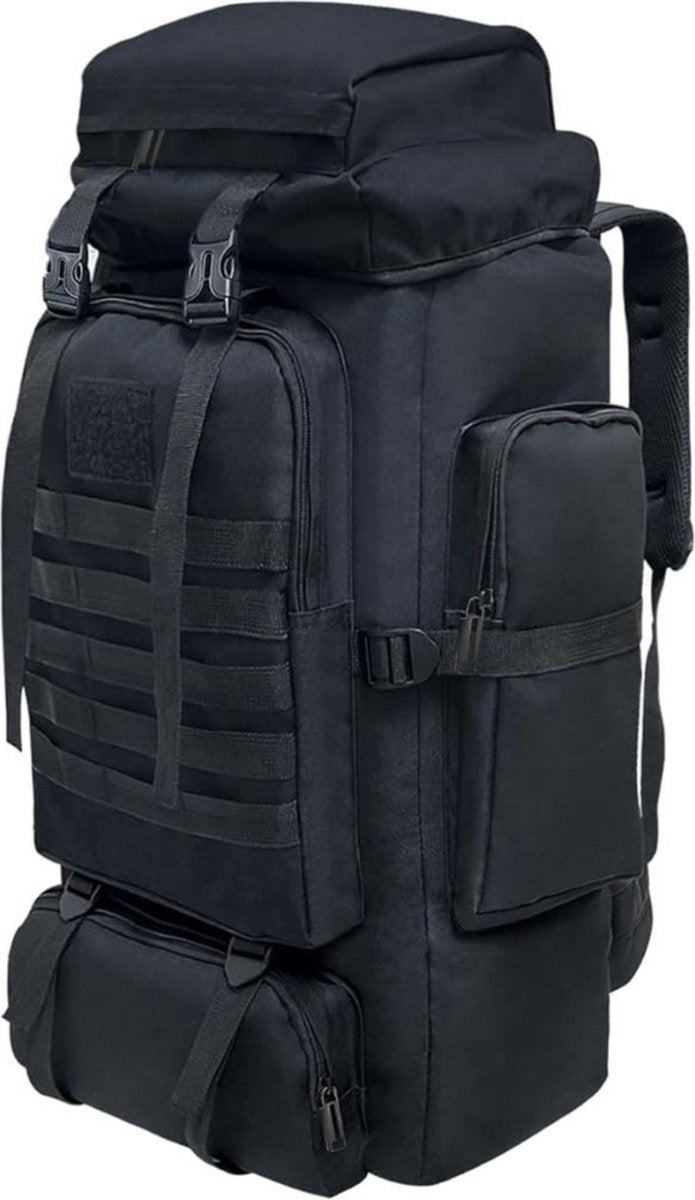 Trekrugzak - Backpack Licht Gewicht - Outdoor - Waterdichte Wandeldrugzak - Trekking Rugzak 80 Liter - Backpack voor Camperen, Klimmer, Skiën en Fietsen - Zwart