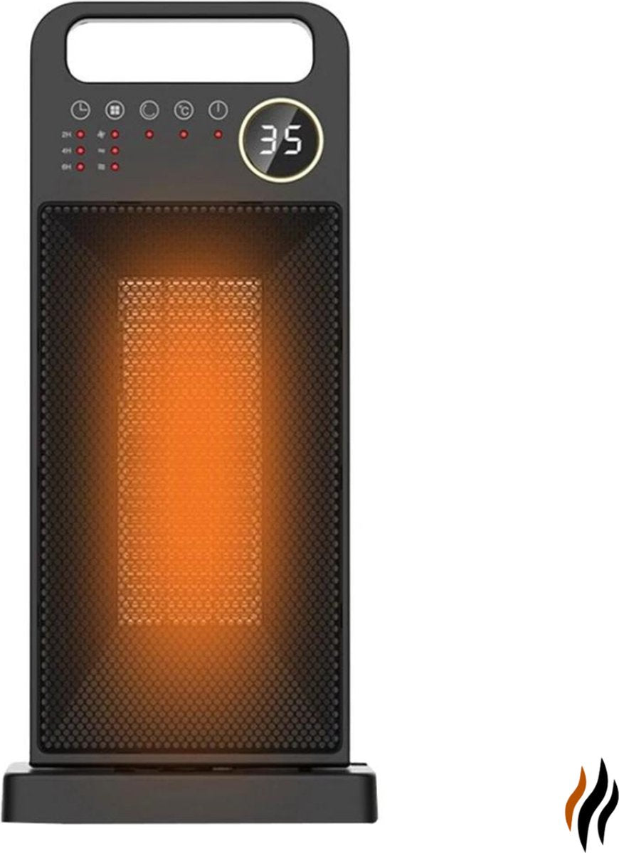 Draagbare Elektrische Verwarming - 2000Watt - Met Afstandsbediening en Timerfunctie - Keramische Kachel - Energiebesparend