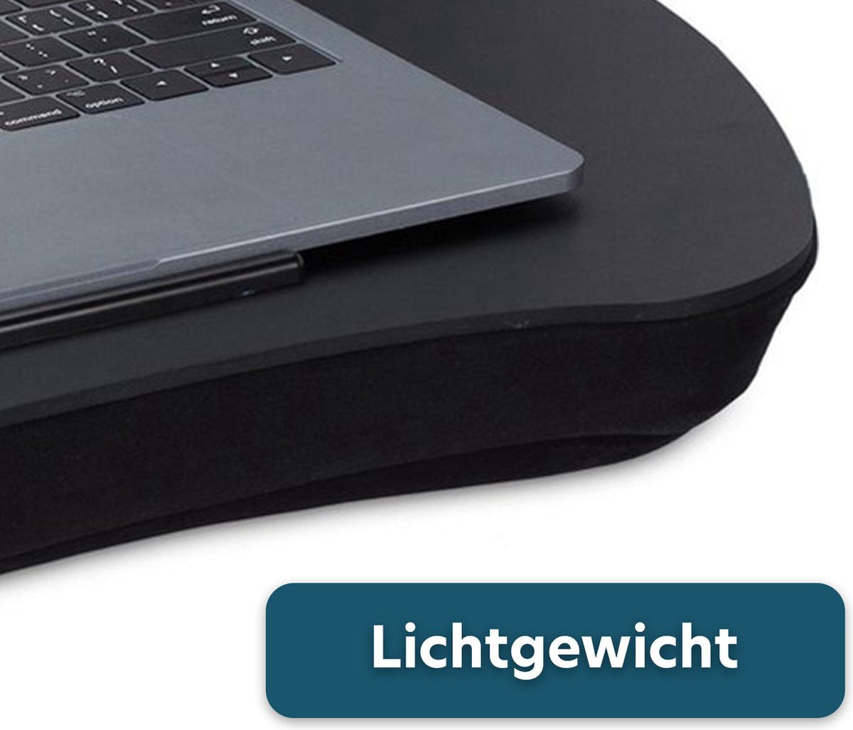 Schootkussen Laptop en Tablet - Comfortabele Laptray Met Tablethouder - Zacht Kussen - Ideaal voor Thuiswerken, Bed of Bank