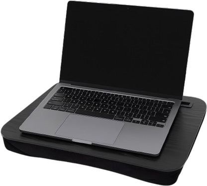 Schootkussen Laptop en Tablet - Comfortabele Laptray Met Tablethouder - Zacht Kussen - Ideaal voor Thuiswerken, Bed of Bank
