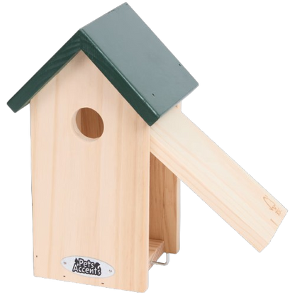 Nestkastje voor Vogels - Vogelhuisje - Geschikt voor alle Seizoenen - 11,5 x 11,5 x 25 cm - Duurzaam Hout