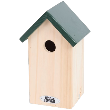 Nestkastje voor Vogels - Vogelhuisje - Geschikt voor alle Seizoenen - 11,5 x 11,5 x 25 cm - Duurzaam Hout
