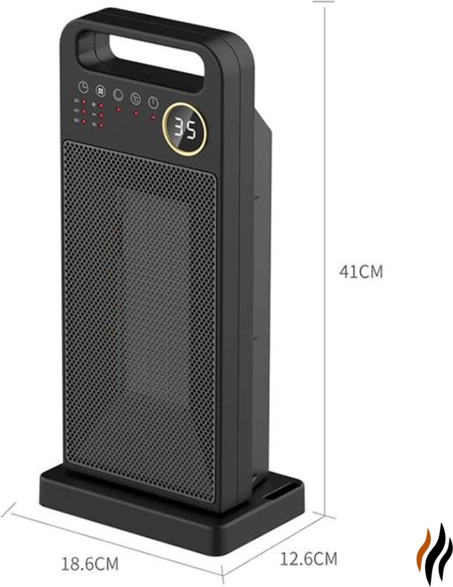 Draagbare Elektrische Verwarming - 2000Watt - Met Afstandsbediening en Timerfunctie - Keramische Kachel - Energiebesparend