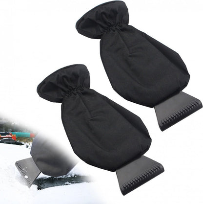 IJskrabber met handschoen 2 stuks