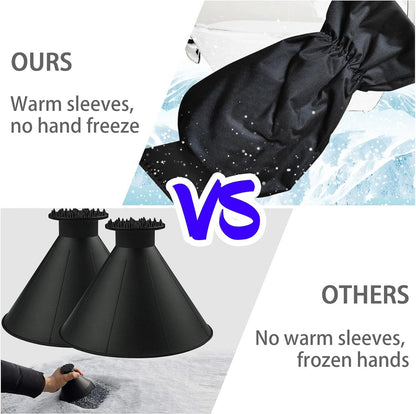 IJskrabber met handschoen 2 stuks