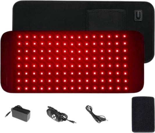 Infraroodband XL - Infraroodlamp - Rood Licht Therapie - Draagbaar - 120 Red Light Leds - Onderrug, Schouders, Benen - Red Light therapy