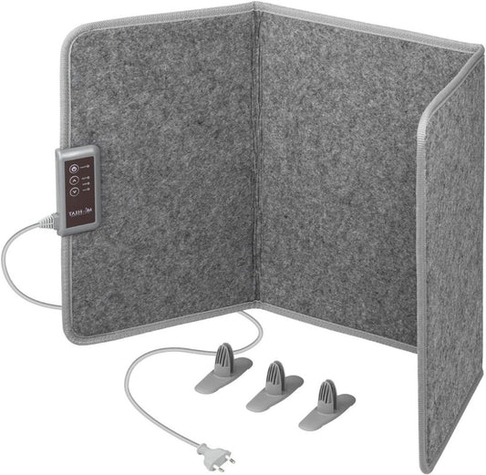 Infrarood Verwarmingspaneel - Bureau Verwarming – Verwarmingspaneel - Elektrische Kachel – Mobiele Infraroodverwamer – Heater – Kachel – 260W – Opvouwbaar - Grijs