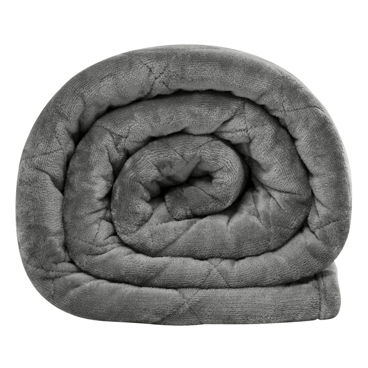 Luxe Verzwaringsdeken - Premium Gewogen Deken - Anti-Stress Slaapdeken - Kalmerende Therapie Deken - Zware Sensorische Deken - 7kg - Grijs - 135x200cm - Grijs - Duvet - Tempratuur houdend - Fleece Deken