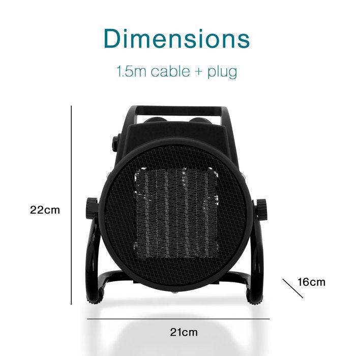 Keramische Ventilatorkachel 2000W