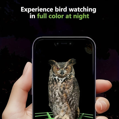 Zonne-Energie Vogelvoeder Met Camera - 1296P HD Video - AI Vogelidentificatie - Automatische Foto-/Videofotografie - 4000mAh Batterij - Wi-Fi Ingebouwd - 32GB Uitbreidbare Opslag voor Vogelspotters - Buiten Vogelvoeder - Compacte Vogelhuisje - Antiek